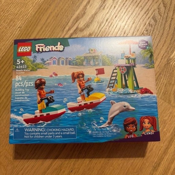 Lego Friends Beach Water Scooter NEW 42623 Building Block Set Jet Ski Dolphin - Picture 2 of 3